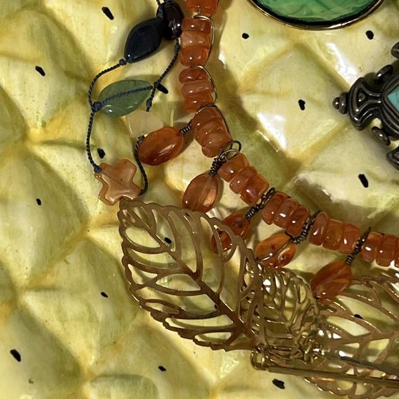 VINTAGE Ceramic Pineapple Trinket Tray Catchall Yellow and Green - Picture 16 of 17